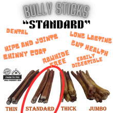 Load image into Gallery viewer, 6" INCH STANDARD BULLY STICKS FOR DOGS

